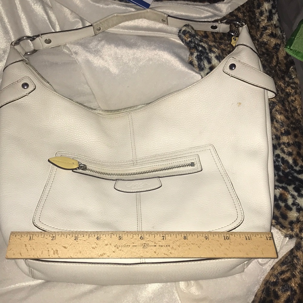 Coach Leather White Purse